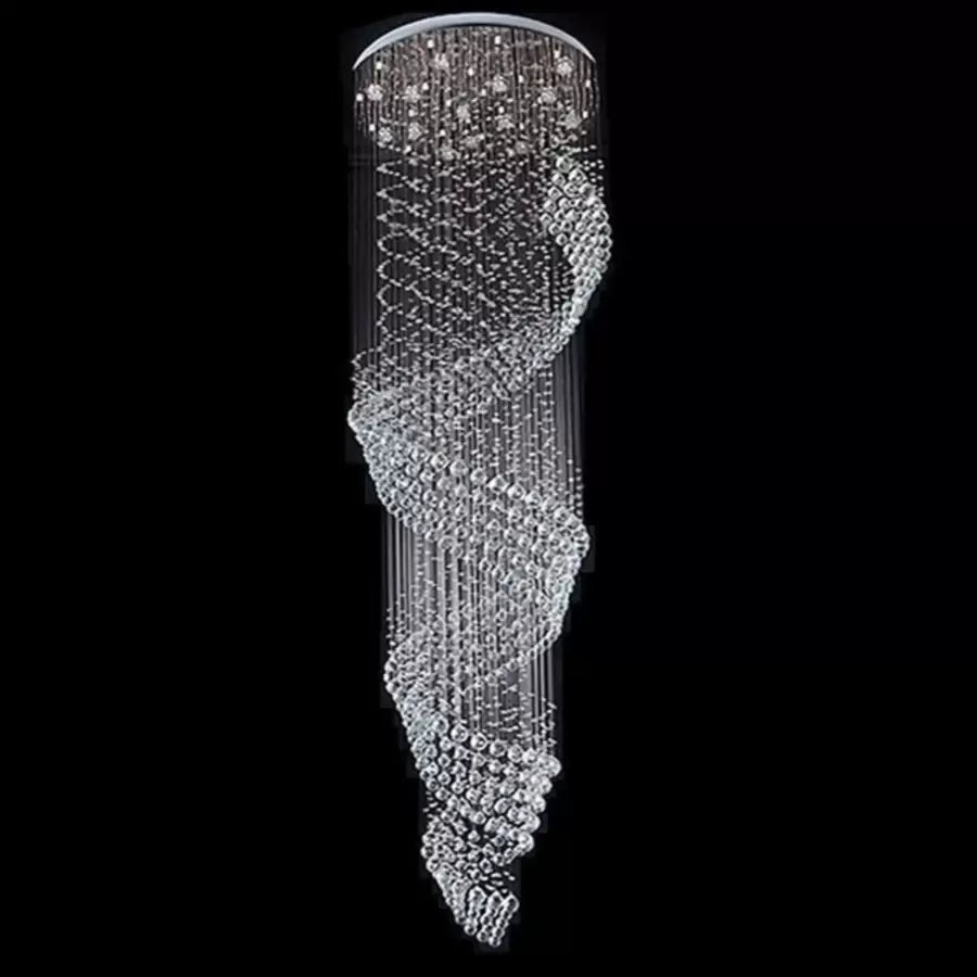 LED Crystal Candelabra 13 xGU10 Meili Chrome, Průměr 80 ​​cm, Výška 240 cm, Model žebříku Crystal Candelabra Výchozí název Alessandro Design