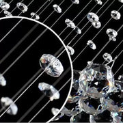 LED Crystal Candelabra 13 xGU10 Meili Chrome, Průměr 80 ​​cm, Výška 240 cm, Model žebříku Crystal Candelabra Výchozí název Alessandro Design