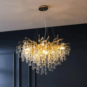Křišťálový lustr Nathanael 7x G9 Gold Křišťálové lustry Výchozí název Alessandro Design