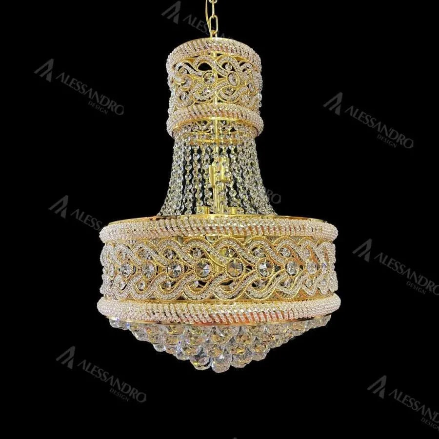 Selim Cristal Candelabra 14x E14 Gold Cristal Candelabra Výchozí název Alessandro Design