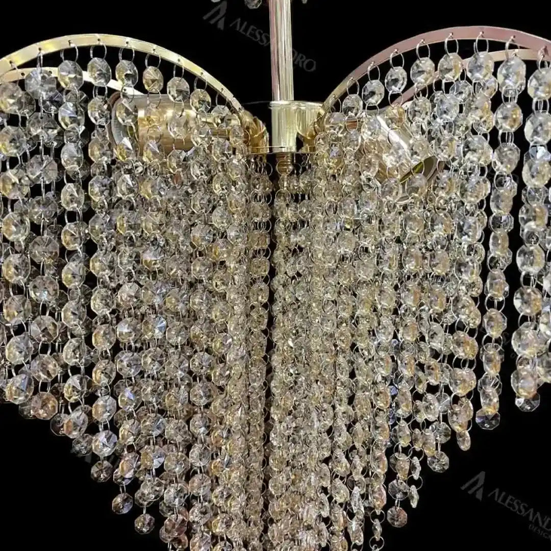 Ander Crystal Lustr, 4xE14, Průměr 45cm, Gold Crystal Lustry Výchozí název Alessandro Design