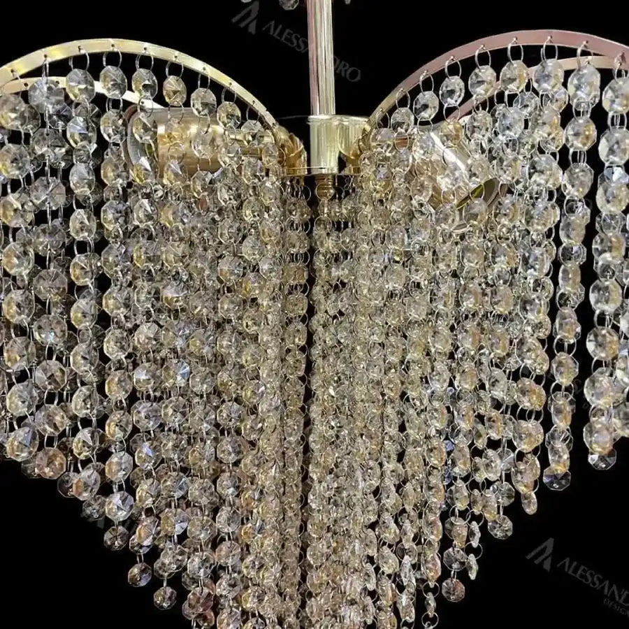 Ander Crystal Lustr, 4xE14, Průměr 45cm, Gold Crystal Lustry Výchozí název Alessandro Design