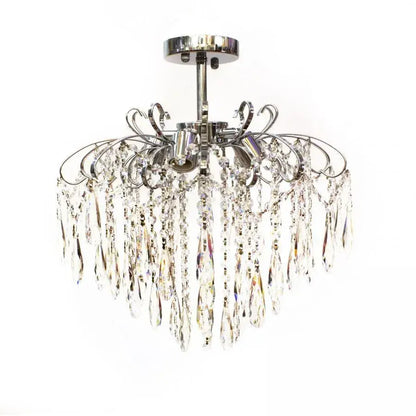 Křišťálový lustr EDINBURGH Eleganza, 5xE27, průměr 47 cm, lesklý chrom Klasické lustry Výchozí název Alessandro Design