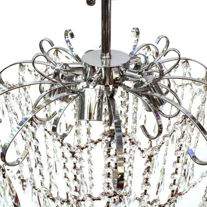 Křišťálový lustr EDINBURGH Eleganza, 5xE27, průměr 47 cm, lesklý chrom Klasické lustry Výchozí název Alessandro Design