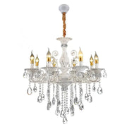 Křišťálový lustr SANSSOUCI Magno, 8xE14, Průměr 68cm, Bílý Klasické lustry Výchozí název Alessandro Design