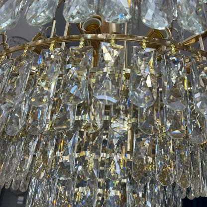 Junnut Candelabra 21xE27, Crystal and Metal, Gold Crystal Candelabra Výchozí název Alessandro Design