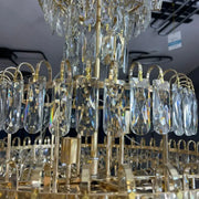Junnut Candelabra 21xE27, Crystal and Metal, Gold Crystal Candelabra Výchozí název Alessandro Design