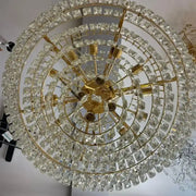 Junnut Candelabra 21xE27, Crystal and Metal, Gold Crystal Candelabra Výchozí název Alessandro Design