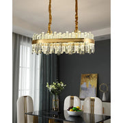 Achim LED lustr s dálkovým ovládáním, 200 W, průměr 80 ​​cm, zlatý, stmívatelná Cristal Candelabra Výchozí název Alessandro Design