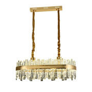 Achim LED lustr s dálkovým ovládáním, 200 W, průměr 80 ​​cm, zlatý, stmívatelná Cristal Candelabra Výchozí název Alessandro Design