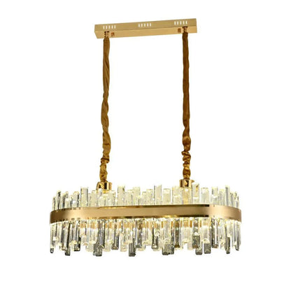 Achim LED lustr s dálkovým ovládáním, 200 W, průměr 80 ​​cm, zlatý, stmívatelná Cristal Candelabra Výchozí název Alessandro Design