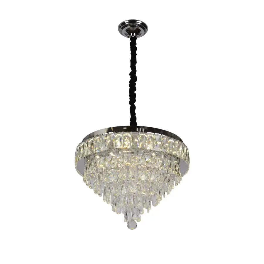 MEILI CRYSTAL CASCADA 500 – Křišťálový LED lustr, 112W, Ø500 mm, s dálkovým ovládáním Křišťálové lustry Výchozí název Alessandro Design