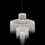 Křišťálový LED lustr s dálkovým ovládáním Oscar 59W Stmívatelné stříbrné Moderní lustry Výchozí název Alessandro Design