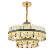 Pollux LED lustr s dálkovým ovládáním, 300W, průměr 75cm zlatý, křišťálový, stmívatelný křišťálový svícen Výchozí název Alessandro Design