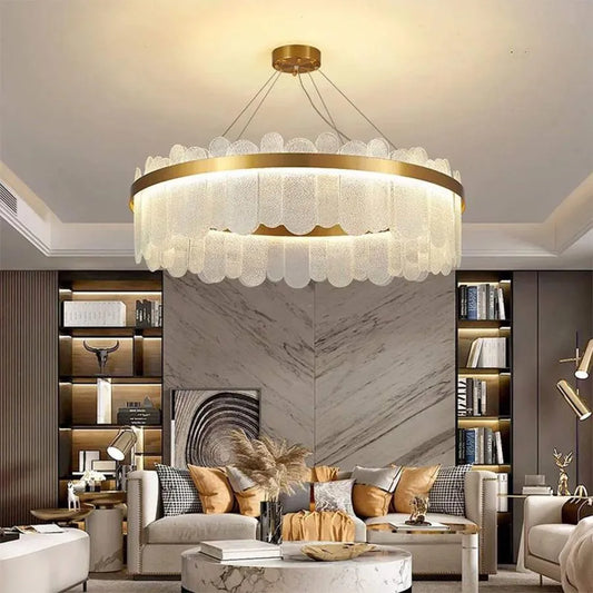 LED lustr s dálkovým ovládáním Alvaro 128W stmívatelný Golden Candelabre Cristal Výchozí název Alessandro Design