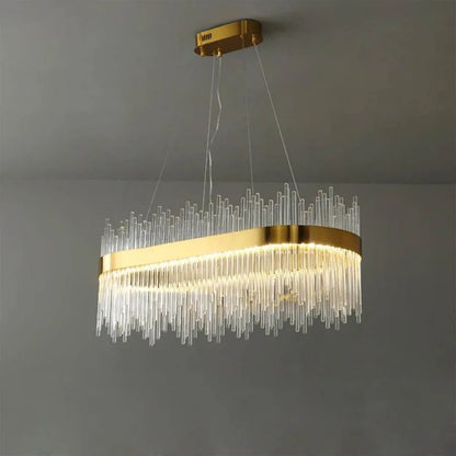 Závěsný LED lustr s dálkovým ovládáním, SIMONE 105W, lineární, studené/teplé/neutrální světlo, stmívatelné, lesklé zlaté, výškově nastavitelný LED lustr Výchozí název Alessandro Design