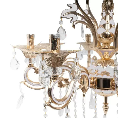 Ludovico Candelabra, 8xE14, zlato, kov a křišťál Classic Candelabra Výchozí název Alessandro Design