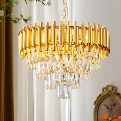 Candelabru Cristal VERSAILLES Magno 8x E14, Diametru 60cm, Auriu, Inaltime Reglabila Candelabre Cristal Default Title Alessandro Design