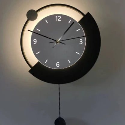 Luna Dekorativní LED nástěnné světlo 83W Průměr 120CM Studené/Neutrální/Teplé Světlo Černá
