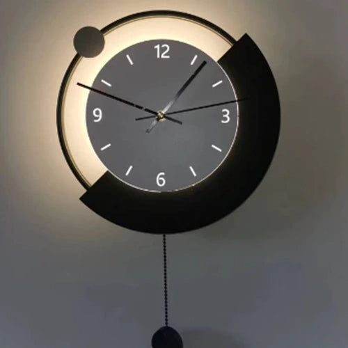 Luna Dekorativní LED nástěnné světlo 83W Průměr 120CM Studené/Neutrální/Teplé Světlo Černá