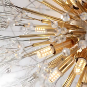 Křišťálový lustr RONDO Vivace, 8x G9, průměr 60 cm, lesklé zlaté Křišťálové lustry Výchozí název Alessandro Design