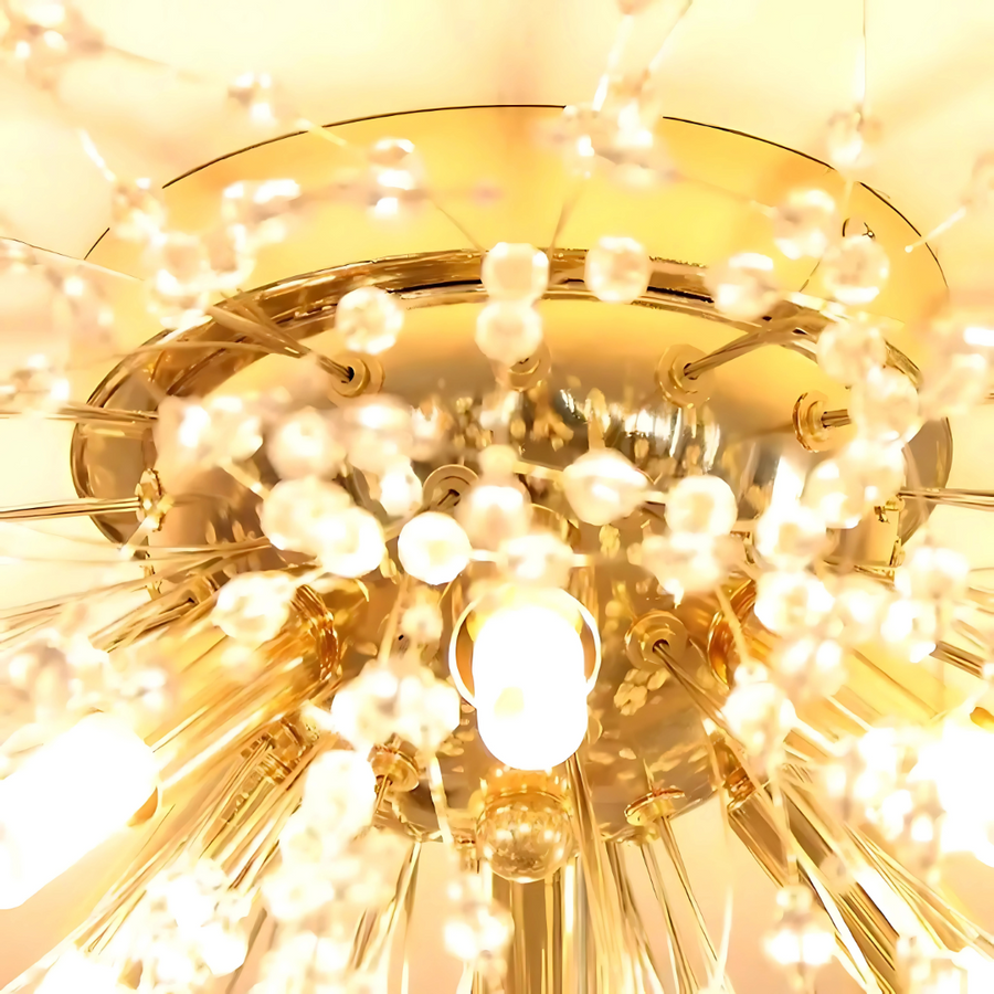 Křišťálový lustr RONDO Vivace, 8x G9, průměr 60 cm, lesklé zlaté Křišťálové lustry Výchozí název Alessandro Design