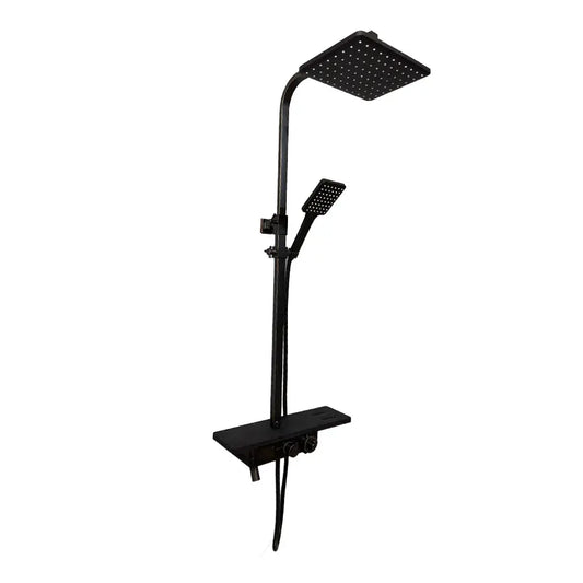 Černý nerezový LCD displej sprchový sloup SJG/008 Výchozí název Alessandro Design