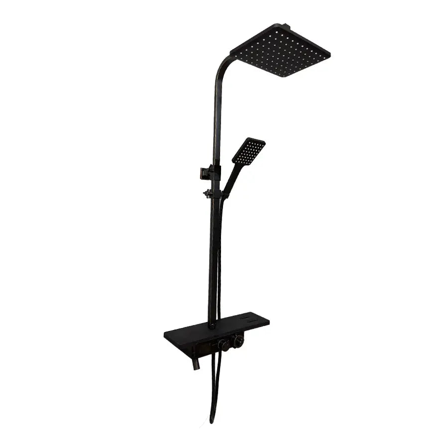 Černý nerezový LCD displej sprchový sloup SJG/008 Výchozí název Alessandro Design