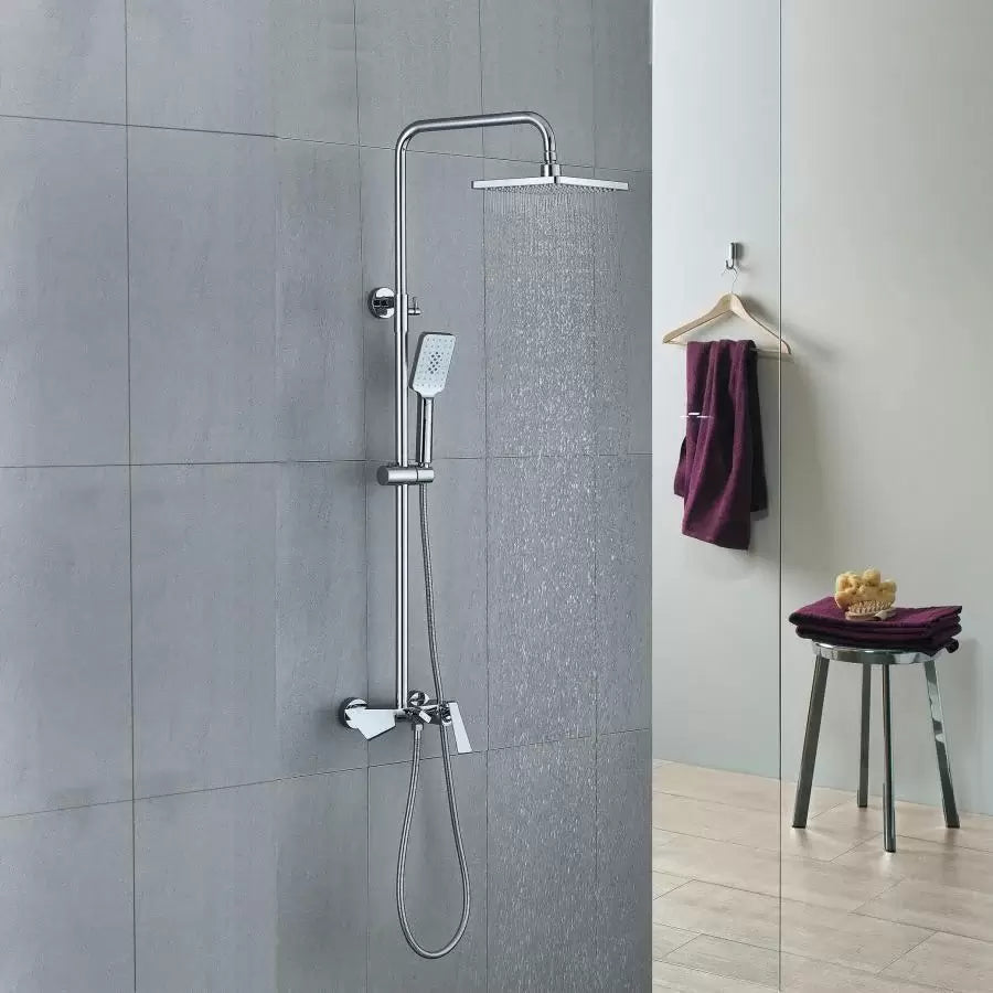 Sprchový sloup, sanitární mosaz, chrom, baterie a sprchové sloupy 6720 Výchozí název Alessandro Design