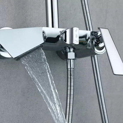 Sprchový sloup, sanitární mosaz, chrom, baterie a sprchové sloupy 6720 Výchozí název Alessandro Design