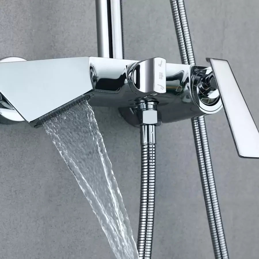 Sprchový sloup, sanitární mosaz, chrom, baterie a sprchové sloupy 6720 Výchozí název Alessandro Design