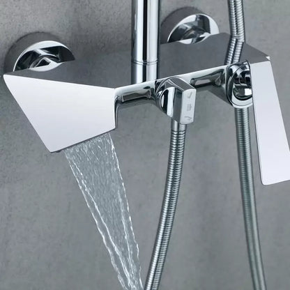 Sprchový sloup, sanitární mosaz, chrom, baterie a sprchové sloupy 6720 Výchozí název Alessandro Design