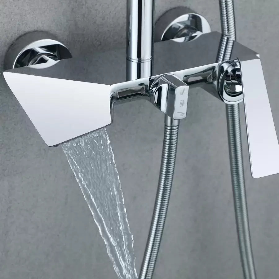 Sprchový sloup, sanitární mosaz, chrom, baterie a sprchové sloupy 6720 Výchozí název Alessandro Design