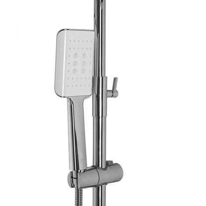 Sprchový sloup s baterií a nastavitelným uzávěrem, sanitární mosaz, Chrome, 9920 Baterie a sprchové sloupy Výchozí název Alessandro Design