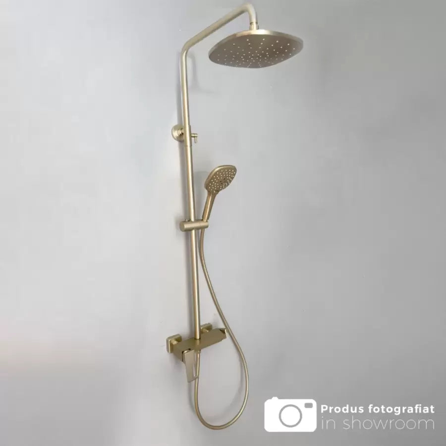 Sprchový sloup, sanitární mosaz, zlato, 9810D Baterie a sprchové sloupy Výchozí název Alessandro Design
