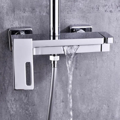 Sprchový sloup, sanitární mosaz, chrom, baterie a sprchové sloupy 9810 Výchozí název Alessandro Design