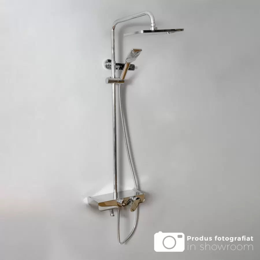 Sprchový sloup, sanitární mosaz, chrom, baterie SJG/2450 a sprchové sloupy Výchozí název Alessandro Design