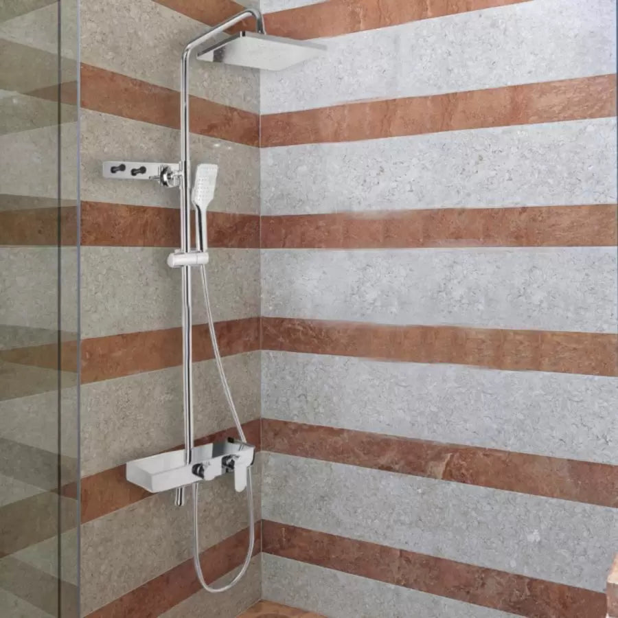 Sprchový sloup, sanitární mosaz, chrom, baterie SJG/2450 a sprchové sloupy Výchozí název Alessandro Design