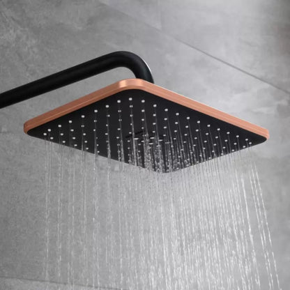 Sprchový sloup, sanitární mosaz, černý s růžovým zlatem, 10010H-M Baterie a sprchové sloupy Výchozí název Alessandro Design