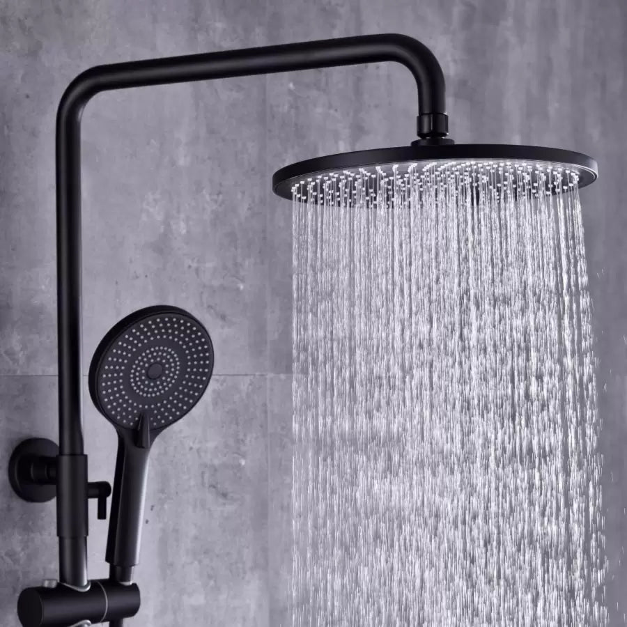 Sprchový sloup, sanitární mosaz, černá, 9810H Baterie a sprchové sloupy Výchozí název Alessandro Design