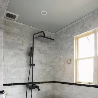 Sprchový sloup se sprchovou čepicí a nastavitelným uzávěrem, sanitární mosaz, černá, 9920H Baterie a sprchové sloupy Výchozí název Alessandro Design