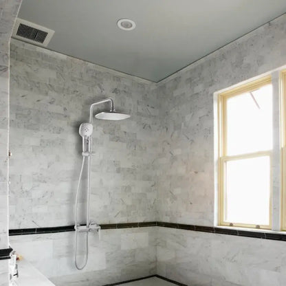 Sprchový sloup, sanitární mosaz, satén, 10010N Baterie a sprchové sloupy Výchozí název Alessandro Design