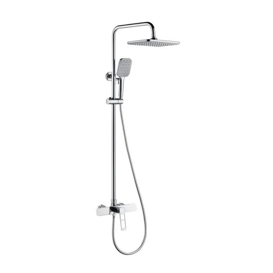 Sprchový sloup, sanitární mosaz, satén, 9710 Baterie a sprchové sloupy Výchozí název Alessandro Design