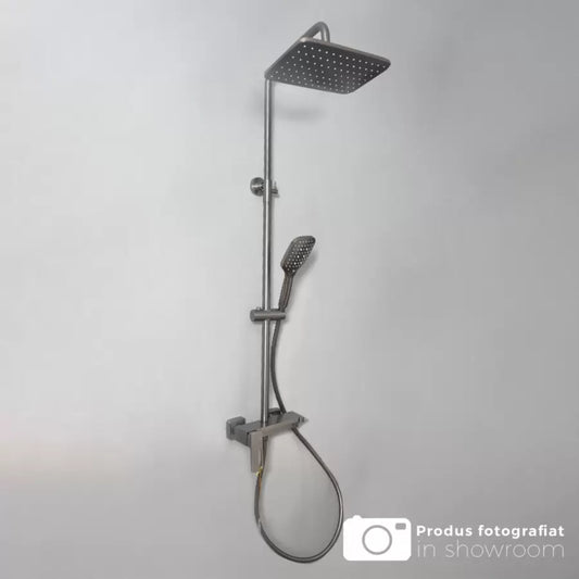 Sprchový sloup, sanitární mosaz, satén, 9810N Baterie a sprchové sloupy Výchozí název Alessandro Design