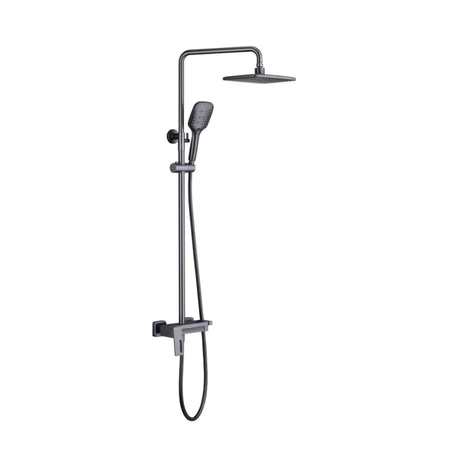Sprchový sloup, sanitární mosaz, satén, 9810N Baterie a sprchové sloupy Výchozí název Alessandro Design