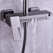 Sprchový sloup, sanitární mosaz, satén, 9810N Baterie a sprchové sloupy Výchozí název Alessandro Design