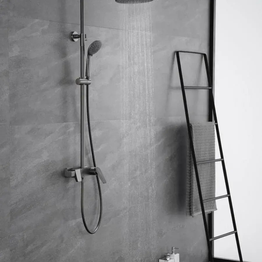 Sprchový sloup, sanitární mosaz, satén, 9910N Baterie a sprchové sloupy Výchozí název Alessandro Design
