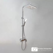 Sprchový sloup s baterií a nastavitelným uzávěrem, sanitární mosaz, Chrome, 9920 Baterie a sprchové sloupy Výchozí název Alessandro Design