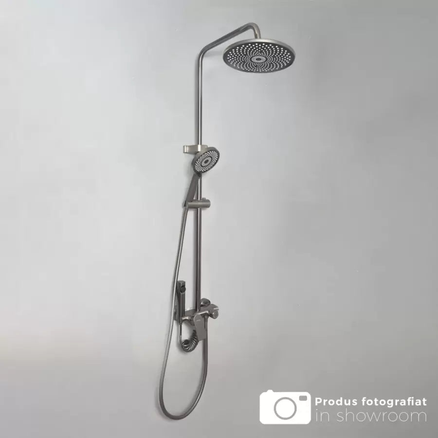 Tmavě šedý sprchový sloup z nerezové oceli OD3902 Výchozí název Alessandro Design