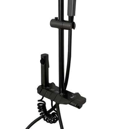 Tmavě šedý sprchový sloup z nerezové oceli OD3903 Výchozí název Alessandro Design